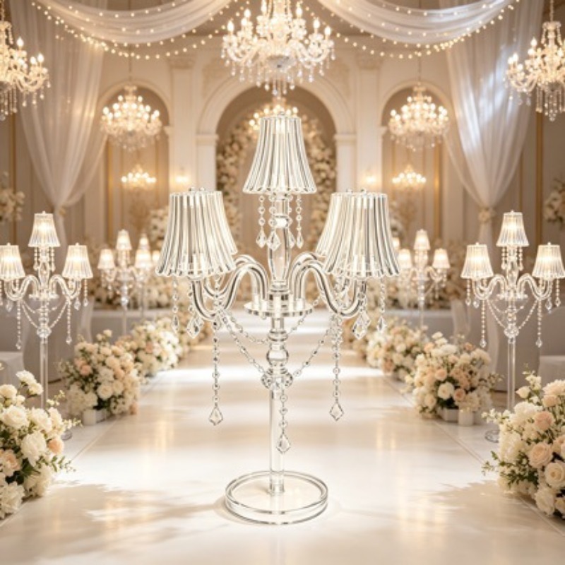 Candle Supplies Luxury - Tempat Lilin Kristal, Dekorasi Romantis untuk